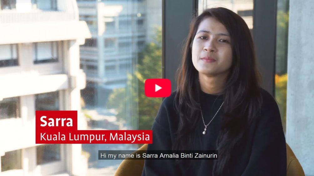 Play Video - My UCIC story - Sarra, Malaysia from Navitas on Vimeo