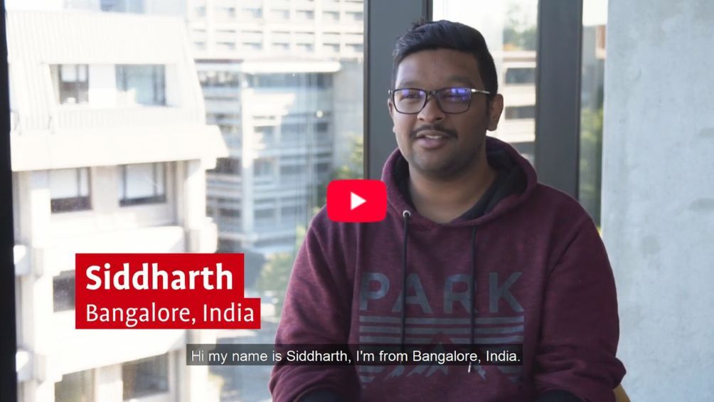 Play Video - My UCIC story - Siddharth, India from Navitas on Vimeo