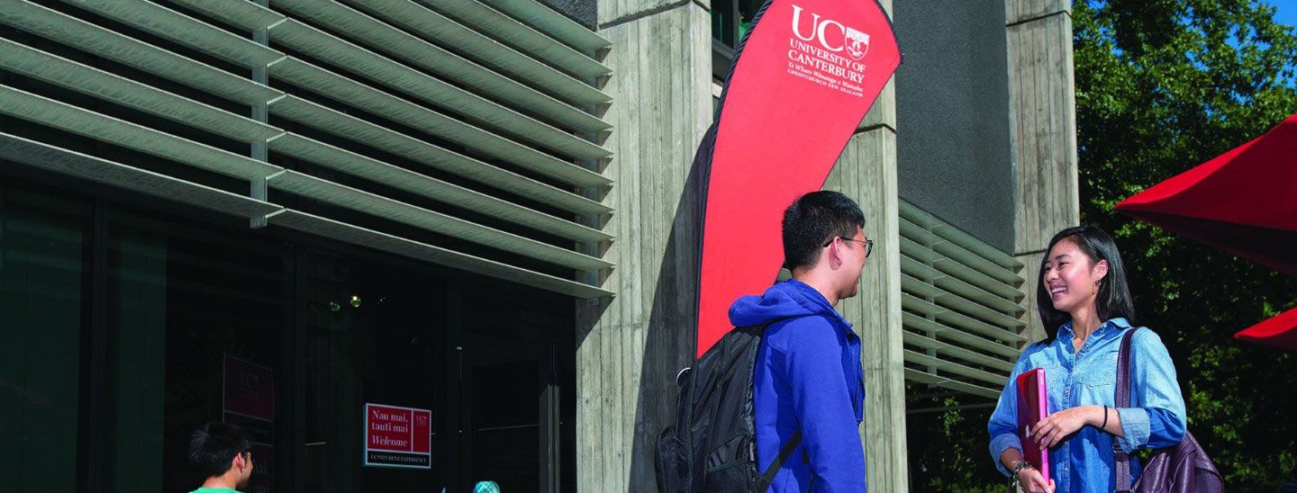 Students at event on campus talking