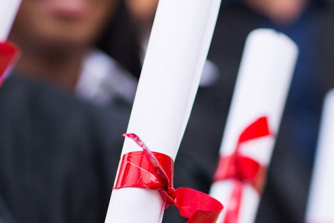 Students graduation papers