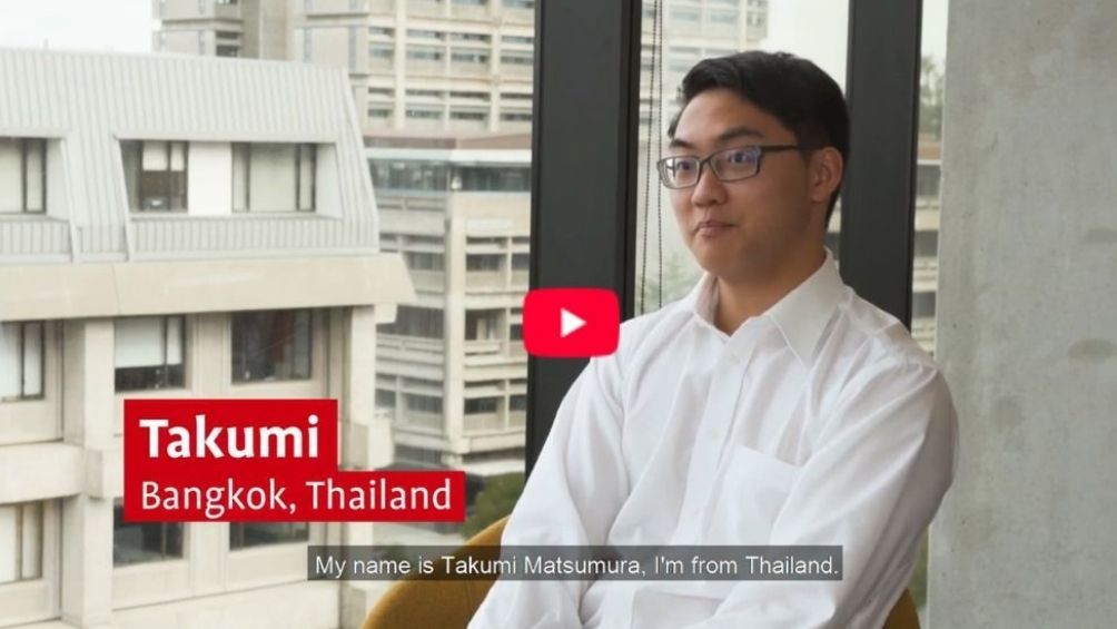 Play Video - My UCIC story -  Takumi, Thailand from Navitas on Vimeo