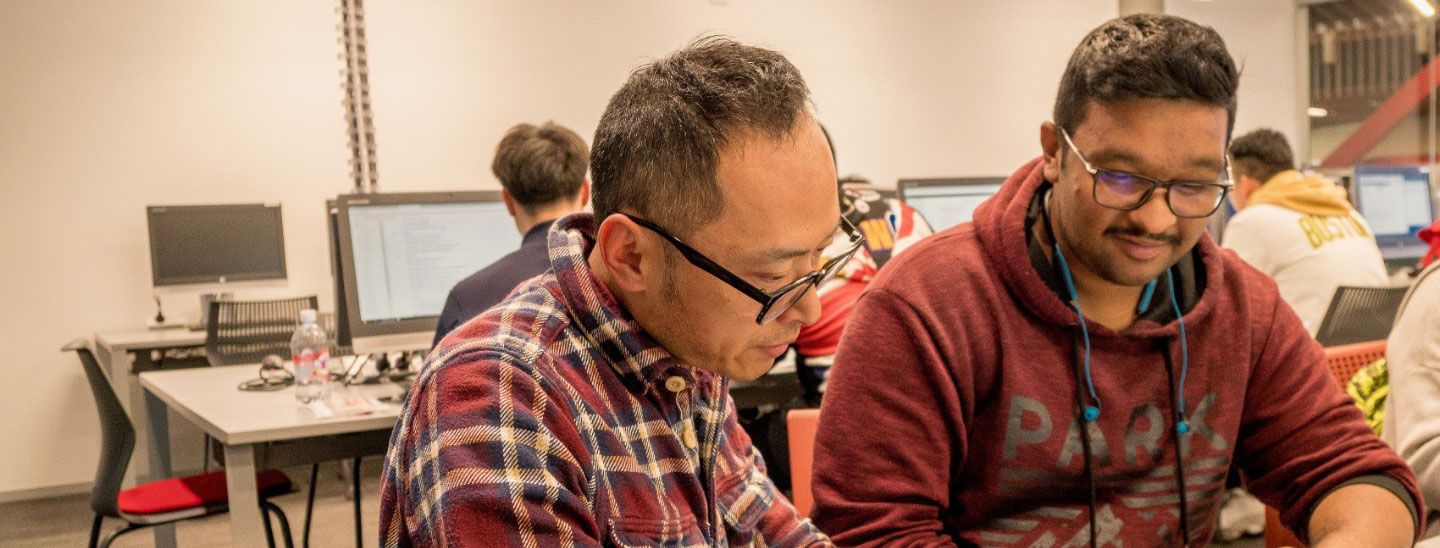 Teacher student working together